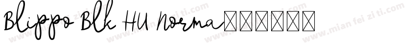 Blippo Blk HU Norma字体转换